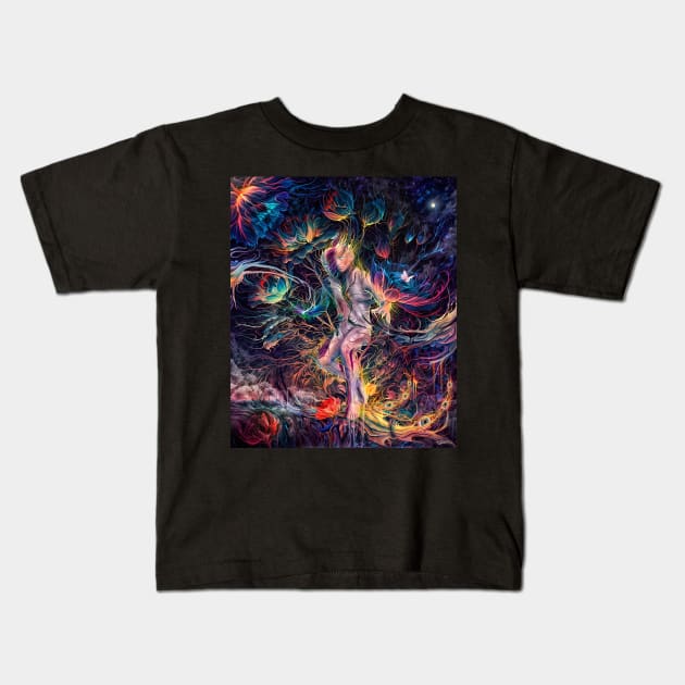 "Overcome the Abyss" Kids T-Shirt by silviovieiraart